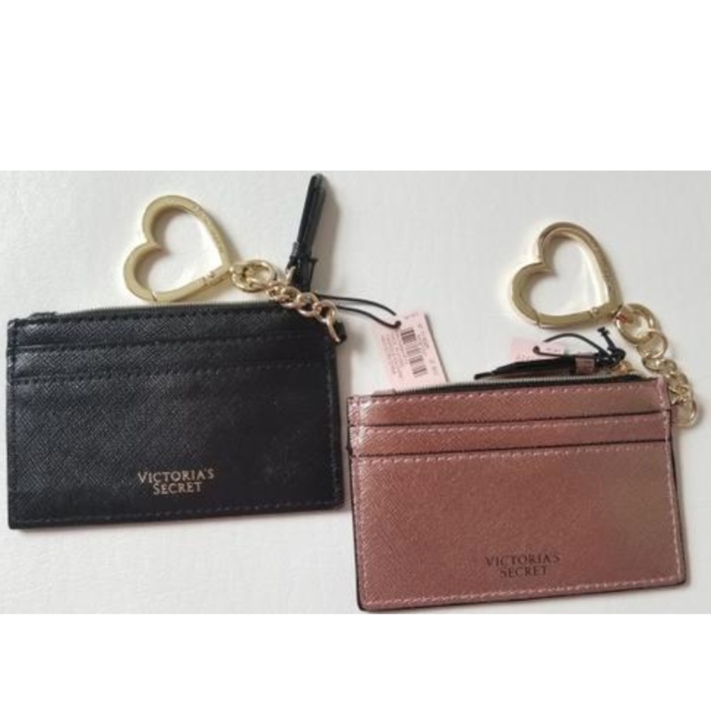 Victoria's Secret Laser floral Metallic Card Case - Picture 2 of 7